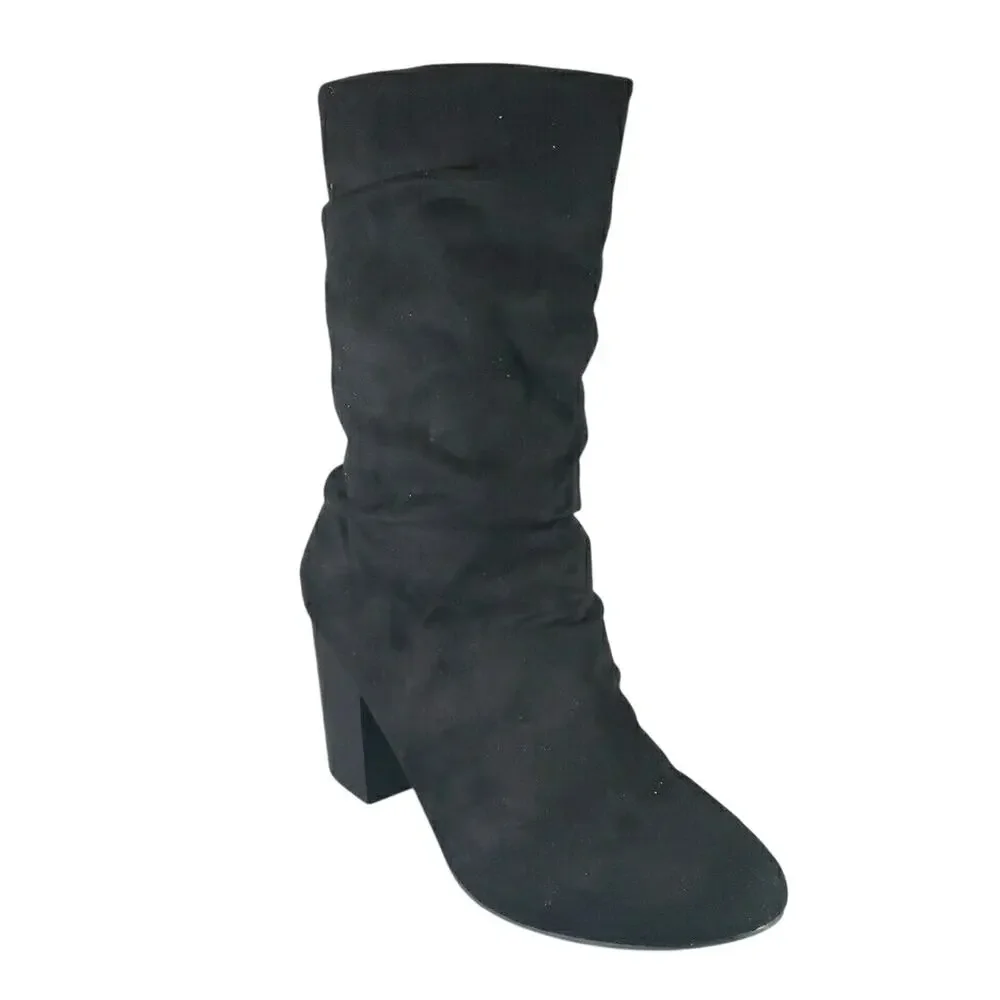 Mia Steffani Pull-On Suede Bootie - Black Nova - 3